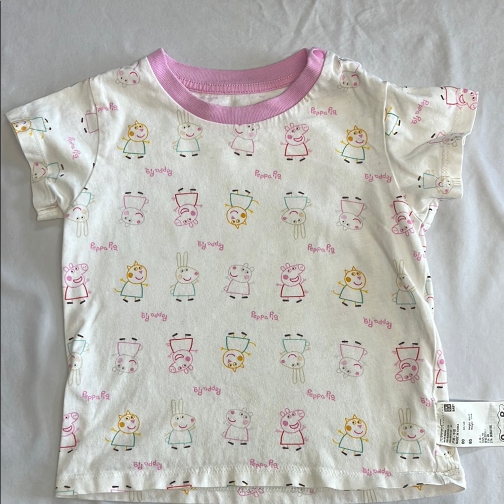 12-18M Uniqlo Peppa Pig T-Shirt